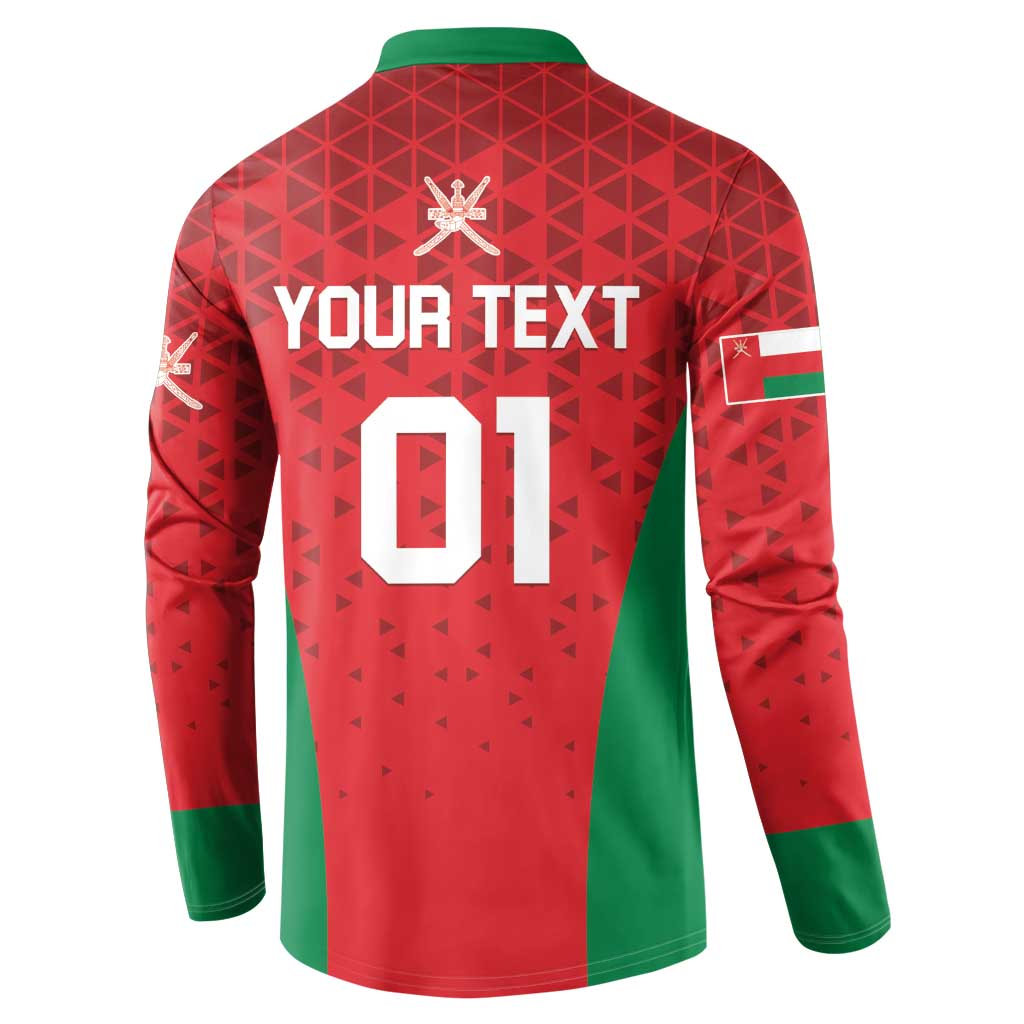 Custom Oman Cricket Button Sweatshirt Team Oman Come On - Wonder Print Shop