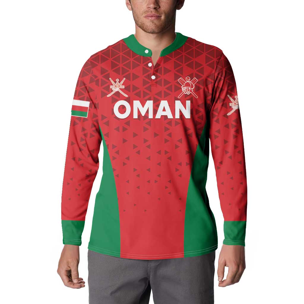 Custom Oman Cricket Button Sweatshirt Team Oman Come On - Wonder Print Shop