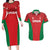 Custom Oman Cricket Couples Matching Long Sleeve Bodycon Dress and Hawaiian Shirt Team Oman Come On - Wonder Print Shop