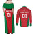 Custom Oman Cricket Couples Matching Off Shoulder Maxi Dress and Long Sleeve Button Shirt Team Oman Come On - Wonder Print Shop