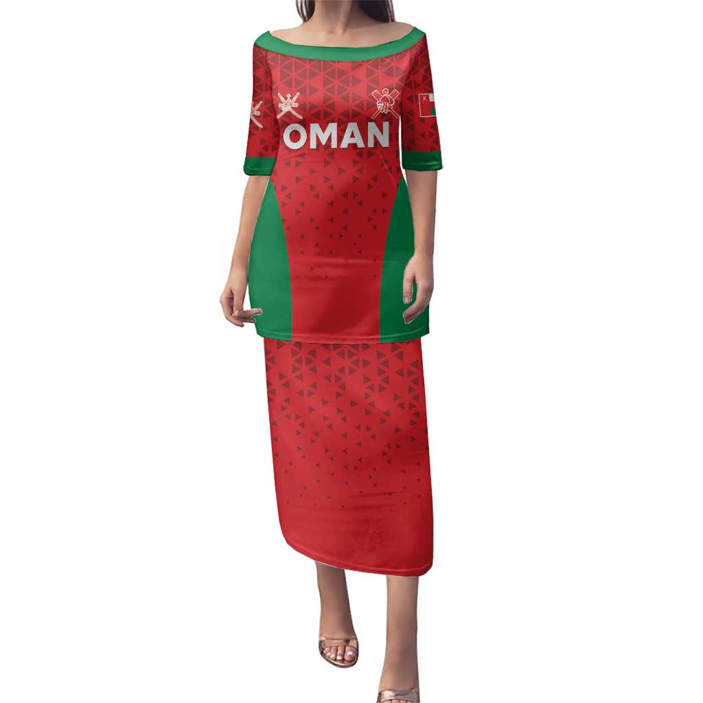Custom Oman Cricket Family Matching Puletasi and Hawaiian Shirt Team Oman Come On - Wonder Print Shop