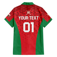 Custom Oman Cricket Family Matching Short Sleeve Bodycon Dress and Hawaiian Shirt Team Oman Come On - Wonder Print Shop