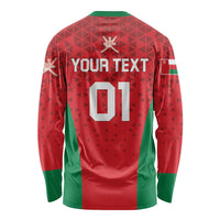 Custom Oman Cricket Long Sleeve Shirt Team Oman Come On - Wonder Print Shop