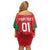 Custom Oman Cricket Off Shoulder Short Dress Team Oman Come On - Wonder Print Shop