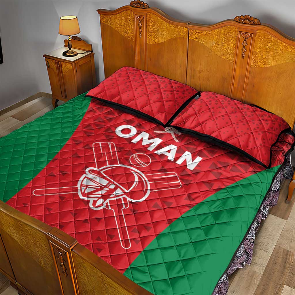 Oman Cricket Quilt Bed Set Team Oman Come On - Wonder Print Shop