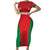 Custom Oman Cricket Short Sleeve Bodycon Dress Team Oman Come On - Wonder Print Shop