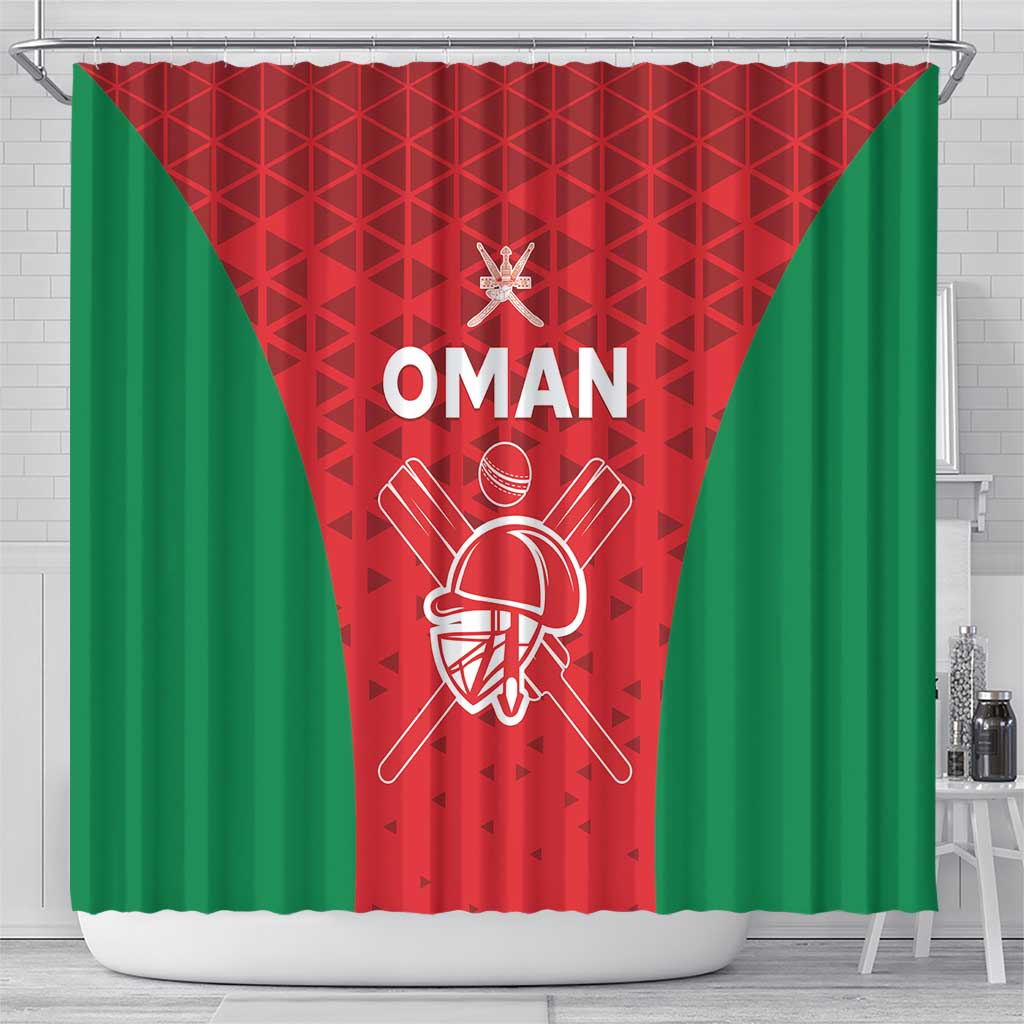 Oman Cricket Shower Curtain Team Oman Come On