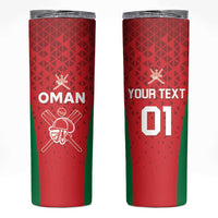 Custom Oman Cricket Skinny Tumbler Team Oman Come On - Wonder Print Shop