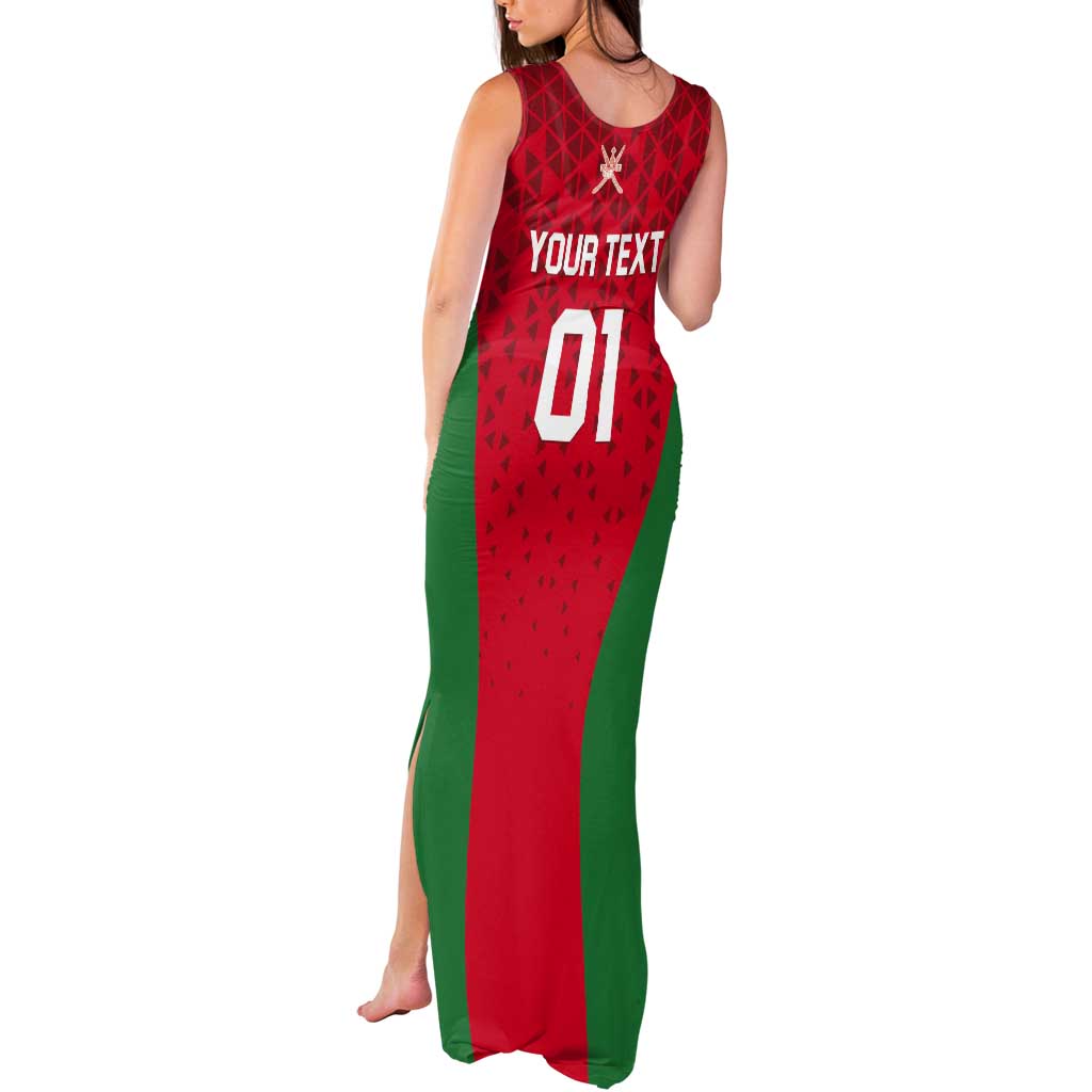 Custom Oman Cricket Tank Maxi Dress Team Oman Come On - Wonder Print Shop