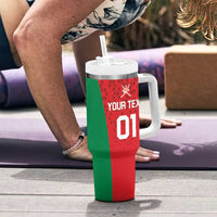 Custom Oman Cricket Tumbler With Handle Team Oman Come On - Wonder Print Shop