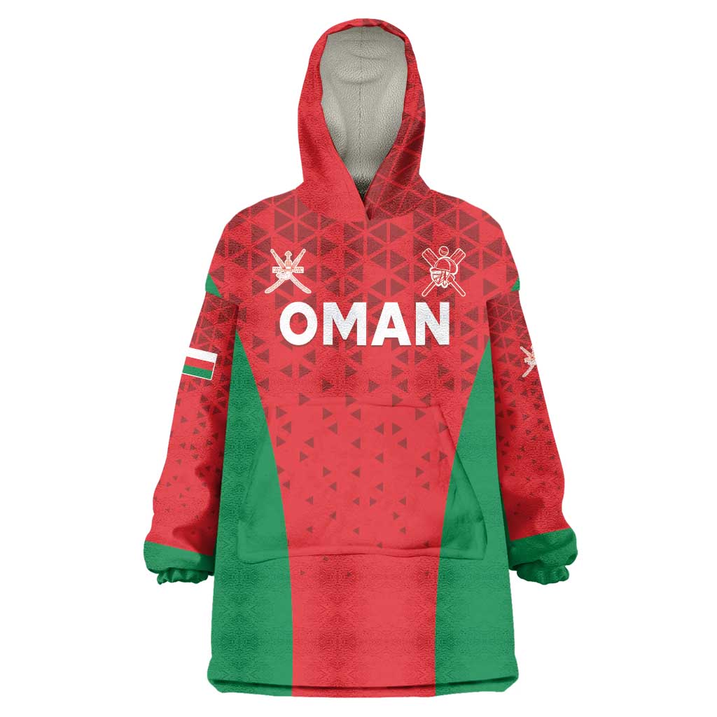 Custom Oman Cricket Wearable Blanket Hoodie Team Oman Come On - Wonder Print Shop