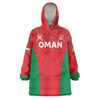 Custom Oman Cricket Wearable Blanket Hoodie Team Oman Come On - Wonder Print Shop
