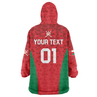 Custom Oman Cricket Wearable Blanket Hoodie Team Oman Come On - Wonder Print Shop