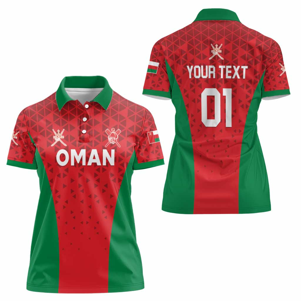 Custom Oman Cricket Women Polo Shirt Team Oman Come On - Wonder Print Shop