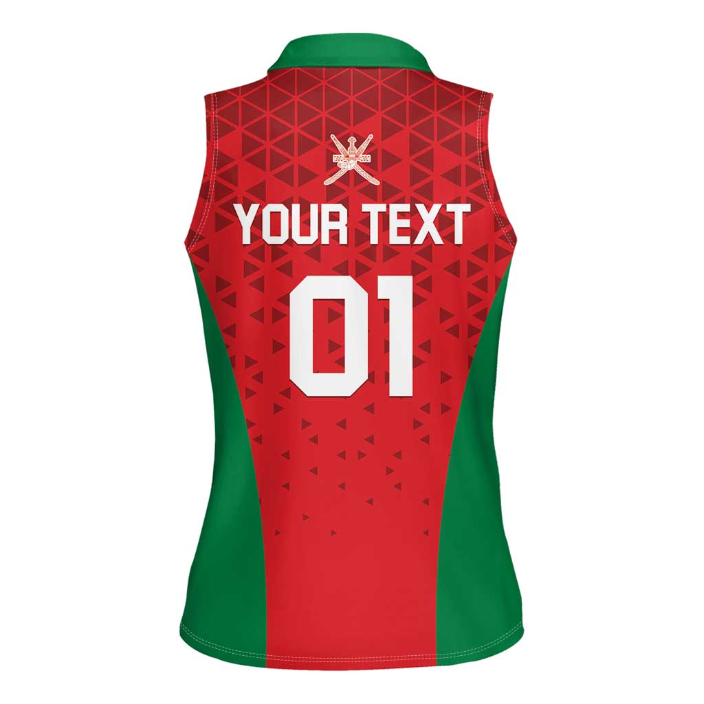 Custom Oman Cricket Women Sleeveless Polo Shirt Team Oman Come On - Wonder Print Shop