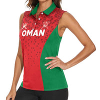 Custom Oman Cricket Women Sleeveless Polo Shirt Team Oman Come On - Wonder Print Shop