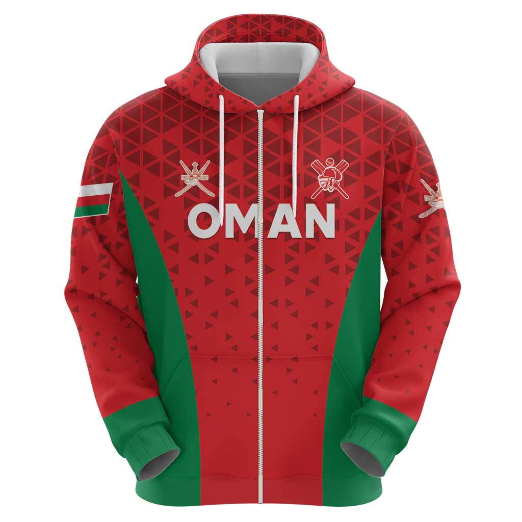 Custom Oman Cricket Zip Hoodie Team Oman Come On - Wonder Print Shop