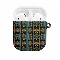 Regalia Stripe Floral Pattern AirPods Case Colorful Attractive - Wonder Print Shop