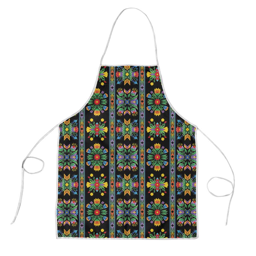 Regalia Stripe Floral Pattern Apron Colorful Attractive - Wonder Print Shop