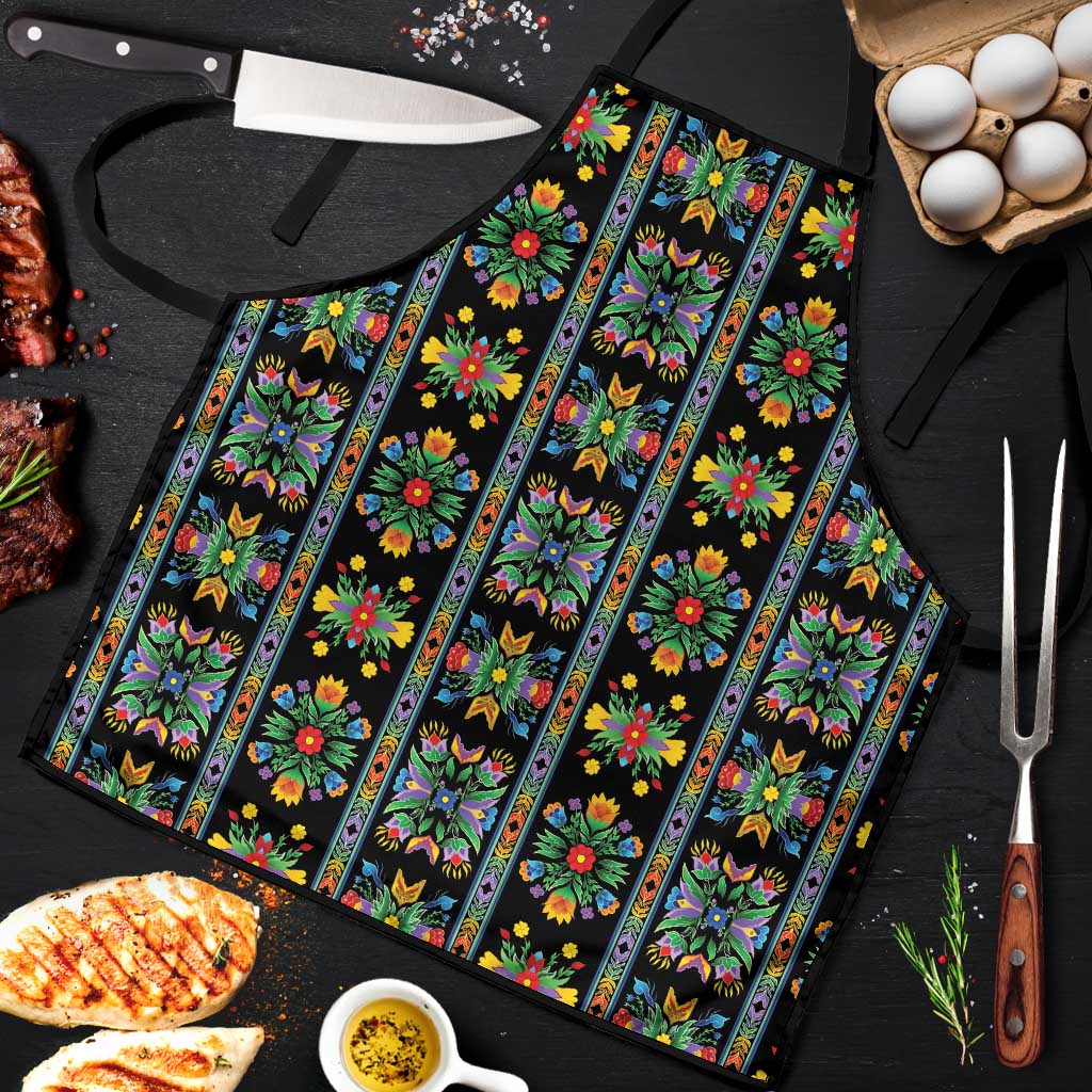 Regalia Stripe Floral Pattern Apron Colorful Attractive - Wonder Print Shop