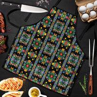 Regalia Stripe Floral Pattern Apron Colorful Attractive - Wonder Print Shop