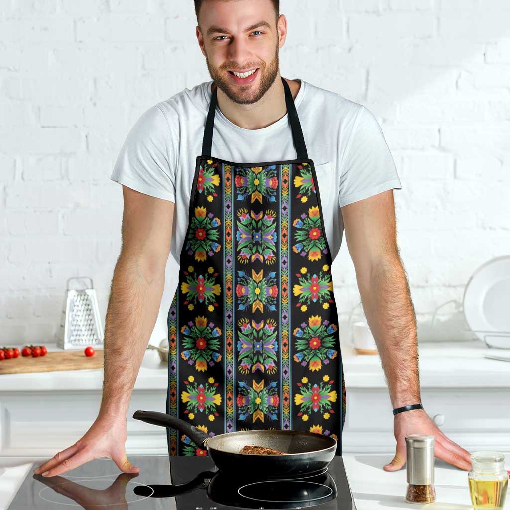 Regalia Stripe Floral Pattern Apron Colorful Attractive - Wonder Print Shop