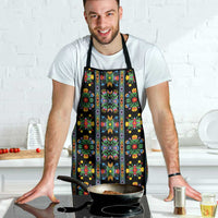 Regalia Stripe Floral Pattern Apron Colorful Attractive - Wonder Print Shop
