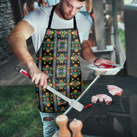 Regalia Stripe Floral Pattern Apron Colorful Attractive - Wonder Print Shop