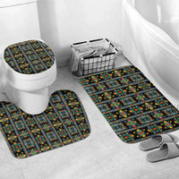 Regalia Stripe Floral Pattern Bathroom Set Colorful Attractive - Wonder Print Shop
