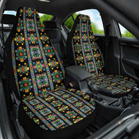 Regalia Stripe Floral Pattern Car Seat Cover Colorful Attractive - Wonder Print Shop