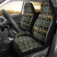 Regalia Stripe Floral Pattern Car Seat Cover Colorful Attractive - Wonder Print Shop