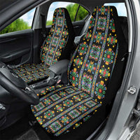 Regalia Stripe Floral Pattern Car Seat Cover Colorful Attractive - Wonder Print Shop