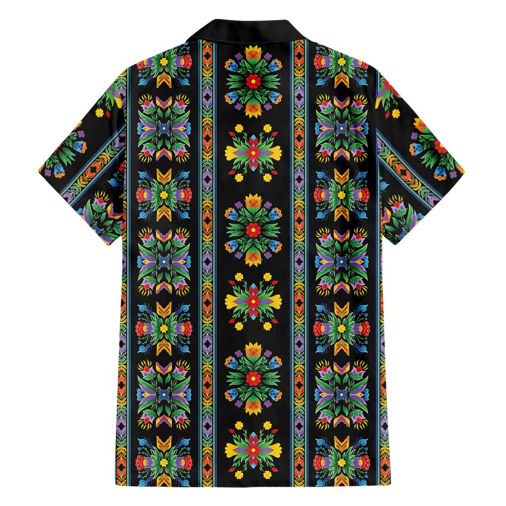 Regalia Stripe Floral Pattern Family Matching Off Shoulder Short Dress and Hawaiian Shirt Colorful Attractive - Wonder Print Shop