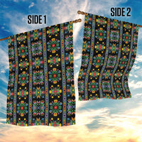 Regalia Stripe Floral Pattern Garden Flag Colorful Attractive - Wonder Print Shop