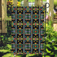 Regalia Stripe Floral Pattern Garden Flag Colorful Attractive - Wonder Print Shop