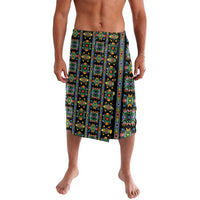 Regalia Stripe Floral Pattern Lavalava Colorful Attractive - Wonder Print Shop