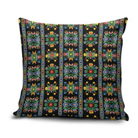 Regalia Stripe Floral Pattern Pillow Cover Colorful Attractive - Wonder Print Shop
