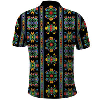 Regalia Stripe Floral Pattern Polo Shirt Colorful Attractive - Wonder Print Shop