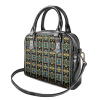 Regalia Stripe Floral Pattern Shoulder Handbag Colorful Attractive - Wonder Print Shop