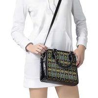 Regalia Stripe Floral Pattern Shoulder Handbag Colorful Attractive - Wonder Print Shop