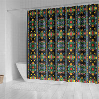 Regalia Stripe Floral Pattern Shower Curtain Colorful Attractive - Wonder Print Shop