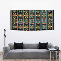 Regalia Stripe Floral Pattern Tapestry Colorful Attractive - Wonder Print Shop