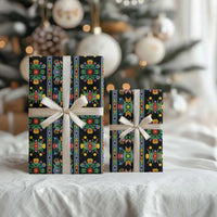 Regalia Stripe Floral Pattern Wrapping Paper Colorful Attractive