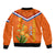 Netherlands Queen Day 2024 Bomber Jacket Nederland Koningsdag Orange Tulips - Wonder Print Shop