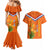 Netherlands Queen Day 2024 Couples Matching Mermaid Dress and Hawaiian Shirt Nederland Koningsdag Orange Tulips
