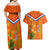 Netherlands Queen Day 2024 Couples Matching Off Shoulder Maxi Dress and Hawaiian Shirt Nederland Koningsdag Orange Tulips