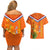 Netherlands Queen Day 2024 Couples Matching Off Shoulder Short Dress and Hawaiian Shirt Nederland Koningsdag Orange Tulips