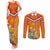 Netherlands Queen Day 2024 Couples Matching Tank Maxi Dress and Long Sleeve Button Shirt Nederland Koningsdag Orange Tulips