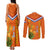 Netherlands Queen Day 2024 Couples Matching Tank Maxi Dress and Long Sleeve Button Shirt Nederland Koningsdag Orange Tulips