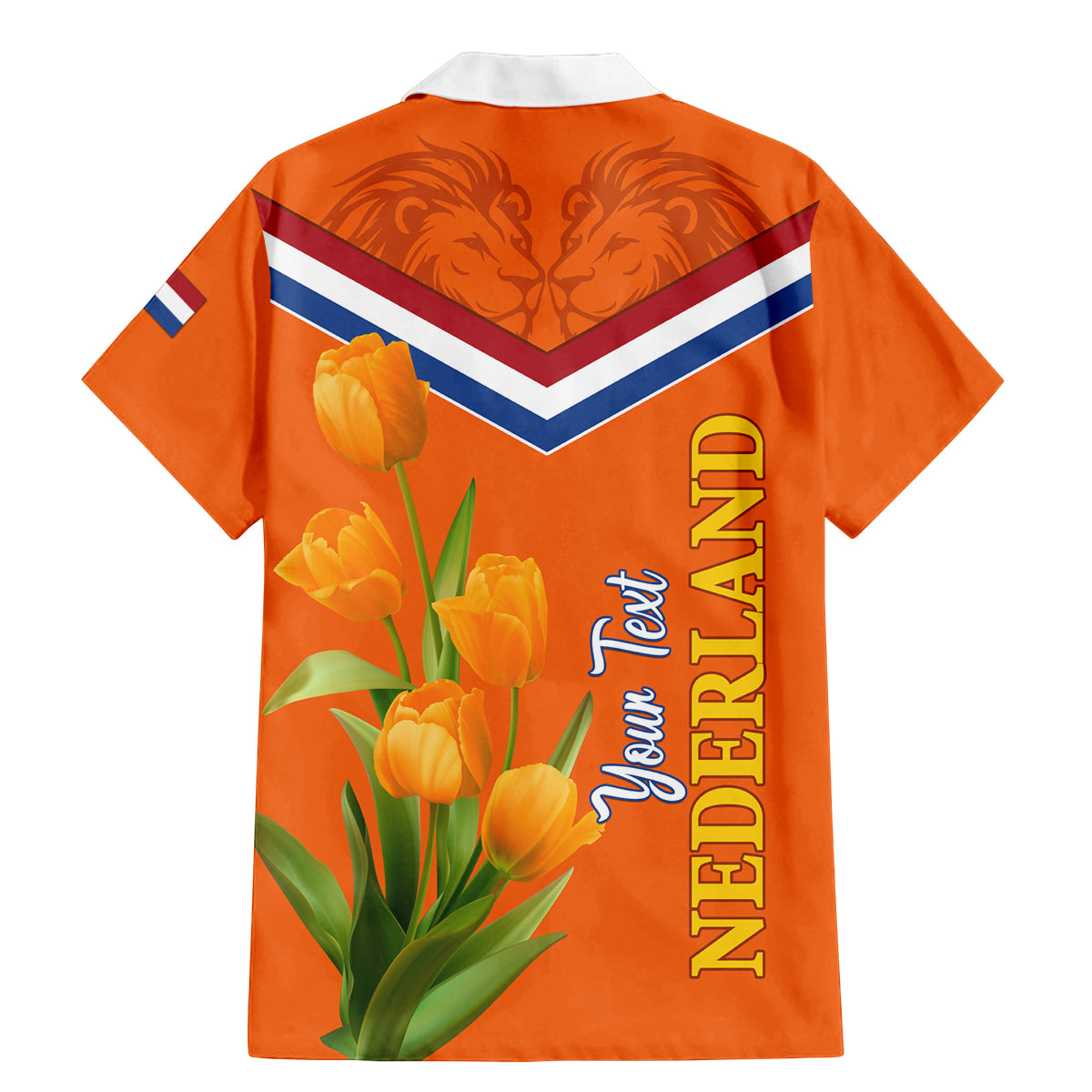 Netherlands Queen Day 2024 Family Matching Mermaid Dress and Hawaiian Shirt Nederland Koningsdag Orange Tulips - Wonder Print Shop